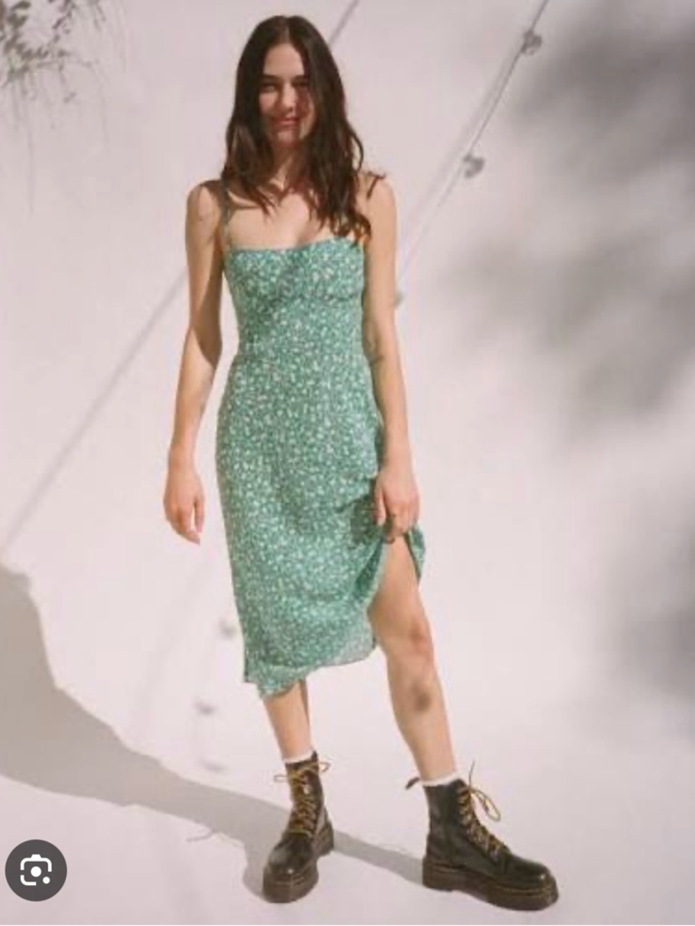 Realisation Par silk dress in Poison Ivy print 💚 NWOT!